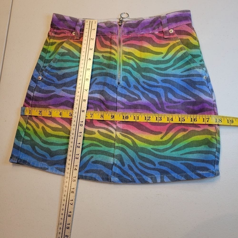 Signature8 Multicolor Zebra Print Skirt - Picture 9 of 11